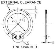 etrernal circlip drawing