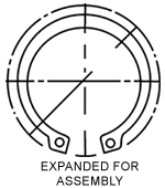 external circlip drawing