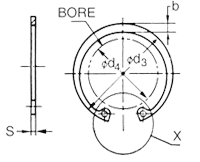 internal circlip drawing